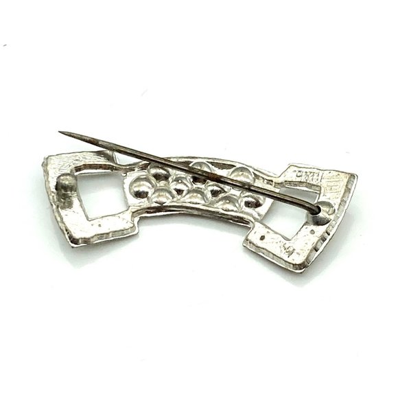 Vintage Staybrite Style Brooch, Collar Stay Lapel Pin Signed H&H, Unisex - Picture 3 of 5